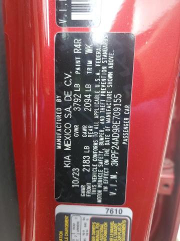 2024 KIA FORTE LX - 3KPF24AD9RE709155
