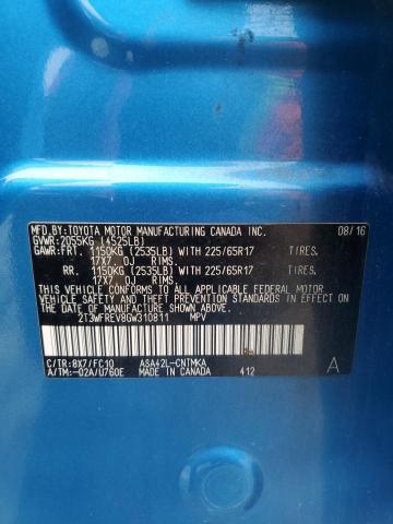 2016 TOYOTA RAV4 XLE - 2T3WFREV8GW310811