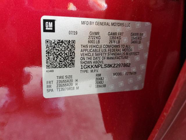 2019 GMC ACADIA DEN 1GKKNPLS8KZ297862