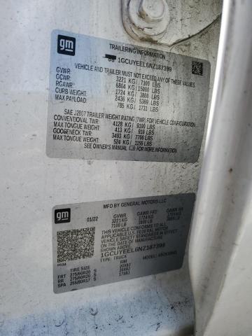 2022 CHEVROLET SILVERADO LTD K1500 RST 1GCUYEEL6NZ187399