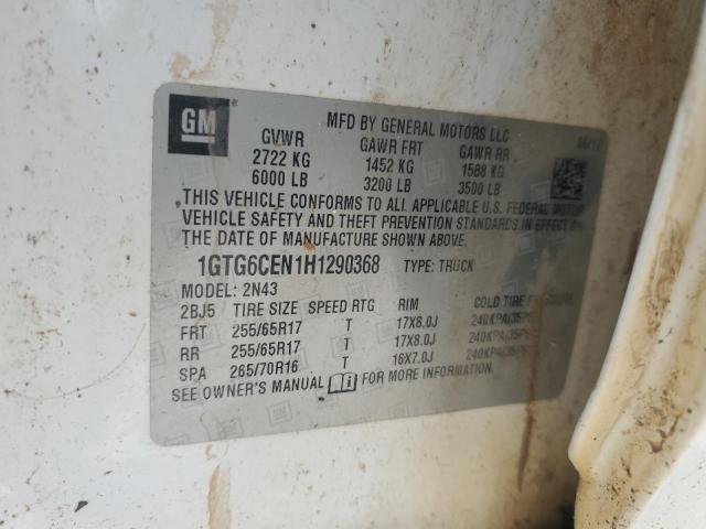 2017 GMC CANYON SLE 1GTG6CEN1H1290368