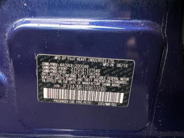2017 SUBARU WRX STI JF1VA2M61H9810246