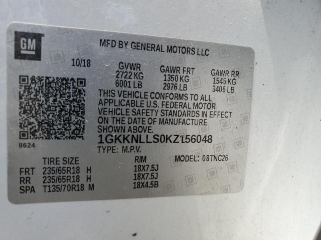 2019 GMC ACADIA SLE 1GKKNLLS0KZ156048