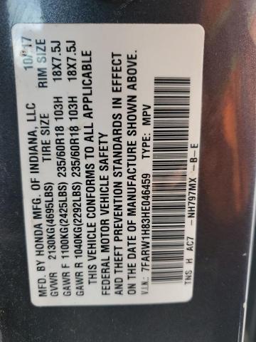 2017 HONDA CR-V EXL 7FARW1H83HE046459