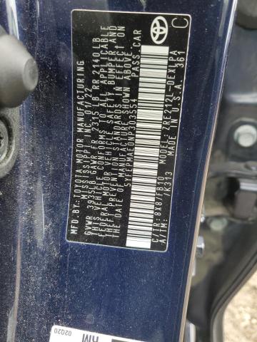 2022 TOYOTA COROLLA LE 5YFEPMAE0NP303554