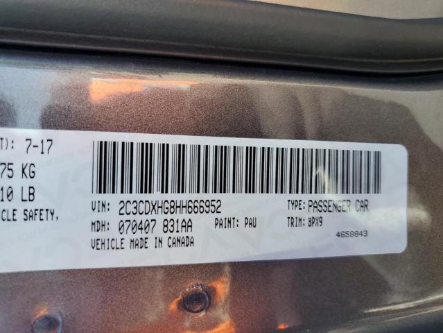 2017 DODGE CHARGER SX 2C3CDXHG8HH666952