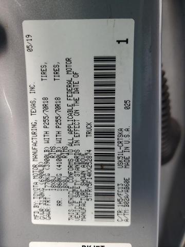 2019 TOYOTA TUNDRA DOU 5TFRY5F14KX252874