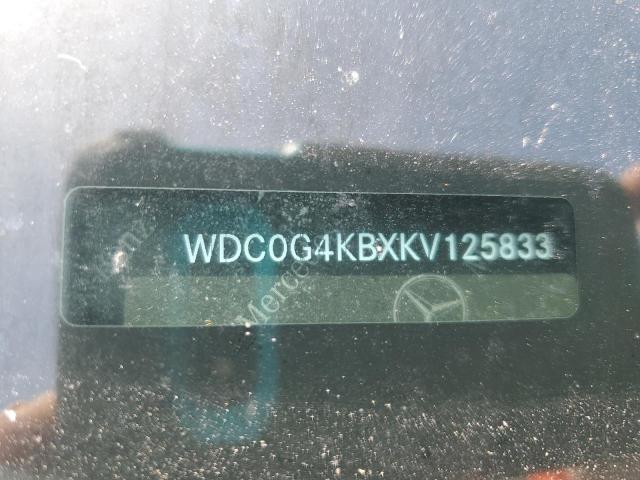 2019 MERCEDES-BENZ GLC 300 4M WDC0G4KBXKV125833