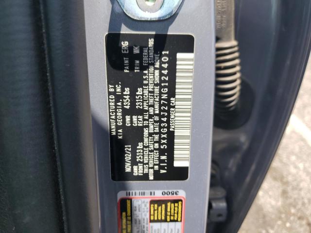 2022 KIA K5 EX 5XXG34J27NG124401