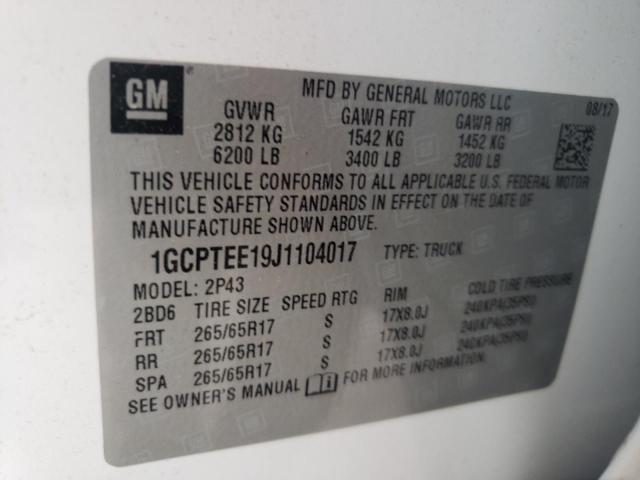 2018 CHEVROLET COLORADO Z - 1GCPTEE19J1104017
