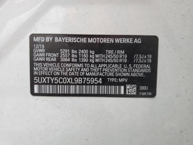 2020 BMW X3 XDRIVE3 - 5UXTY5C0XL9B75954