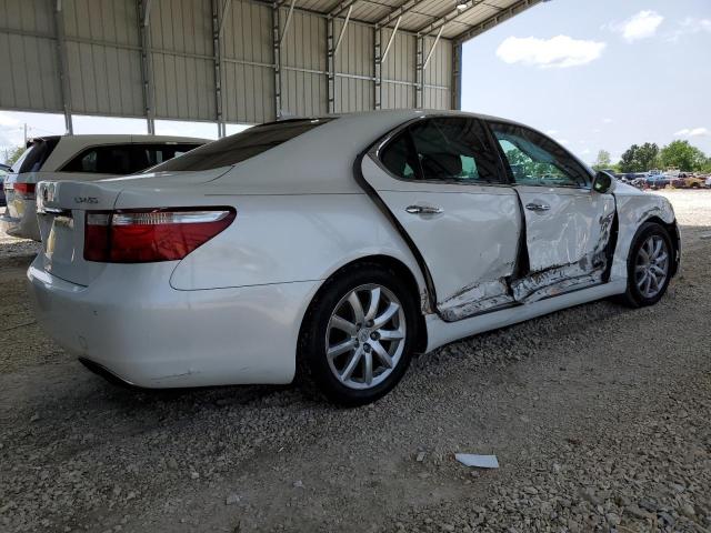 LEXUS LS 460 2009 white  gas JTHBL46FX95087634 photo #4