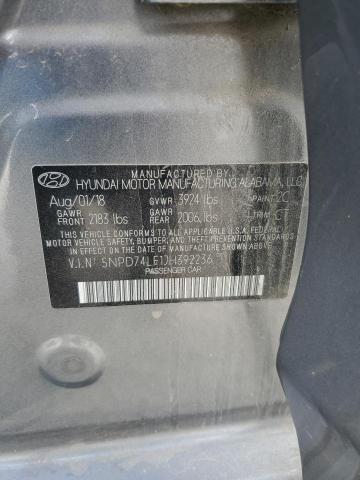 2018 HYUNDAI ELANTRA SE - 5NPD74LF1JH392236