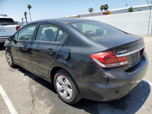 HONDA CIVIC LX 2014 black  gas 19XFB2F50EE219140 photo #3