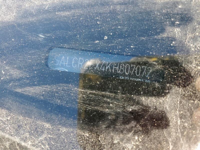 2019 LAND ROVER DISCOVERY SALCR2FX4KH807072