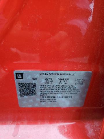 2018 CHEVROLET SONIC LT - 1G1JD5SH5J4116273