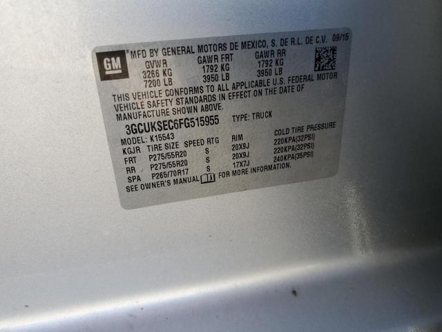 2015 CHEVROLET SILVERADO - 3GCUKSEC6FG515955