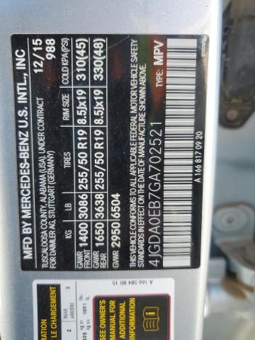 2016 MERCEDES-BENZ GLE 300D 4 - 4JGDA0EB7GA702521