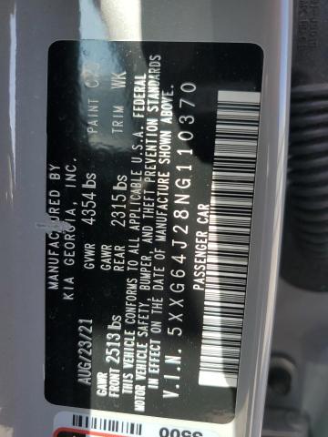2022 KIA K5 GT LINE 5XXG64J28NG110370