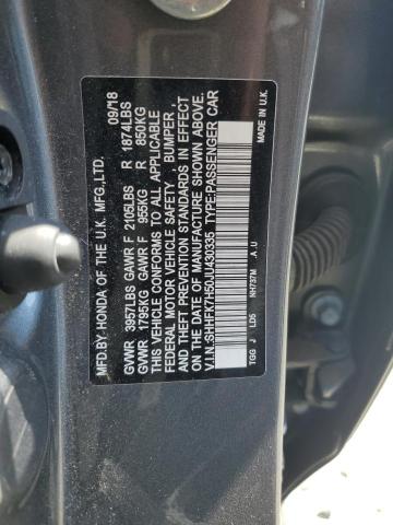 2018 HONDA CIVIC EX SHHFK7H50JU430335