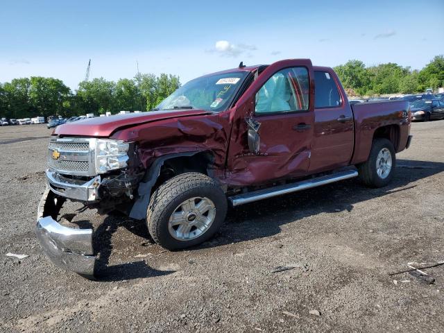 CHEVROLET SILVERADO 2013 burgundy crew pic flexible fuel 3GCPKSE72DG168377 photo #1