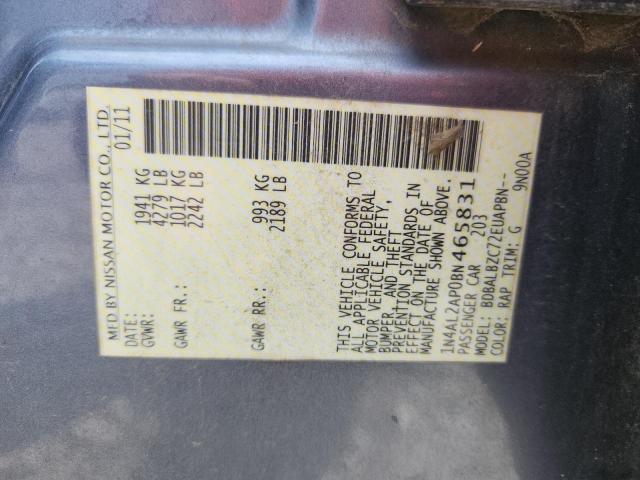2011 NISSAN ALTIMA BAS - 1N4AL2AP0BN465831