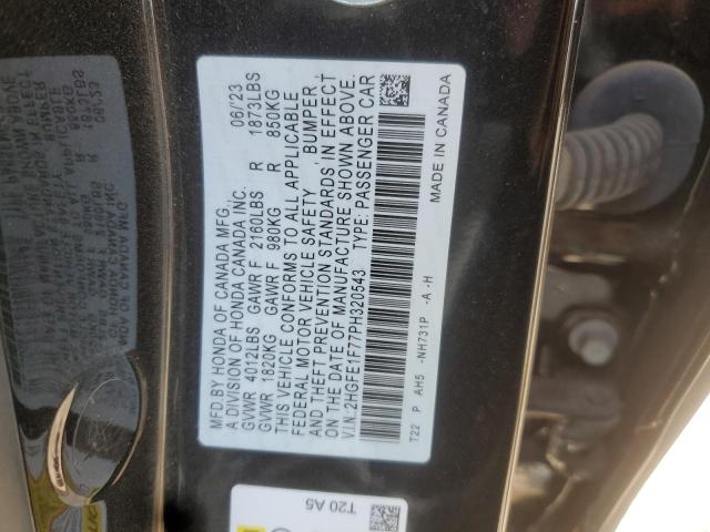 2023 HONDA CIVIC EX - 2HGFE1F77PH320543