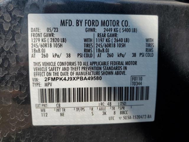 2023 FORD EDGE SEL 2FMPK4J9XPBA49580