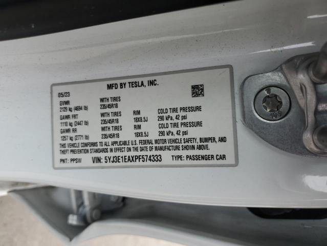 2023 TESLA MODEL 3 - 5YJ3E1EAXPF574333