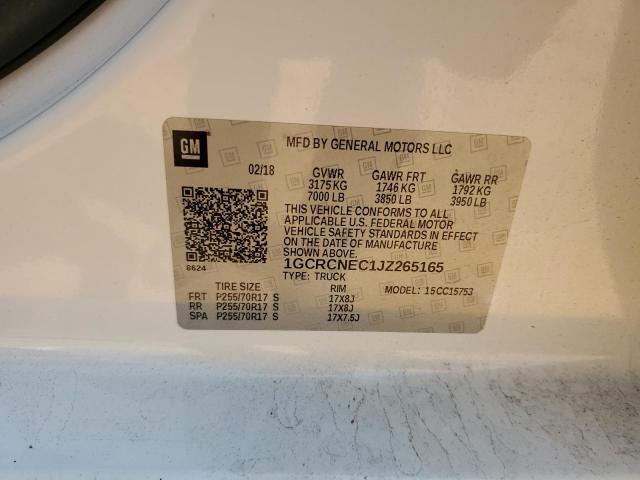 2018 CHEVROLET SILVERADO - 1GCRCNEC1JZ265165