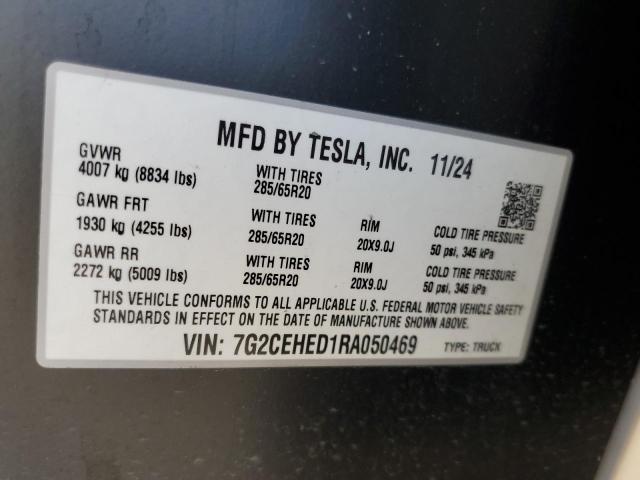2024 TESLA CYBERTRUCK 7G2CEHED1RA050469