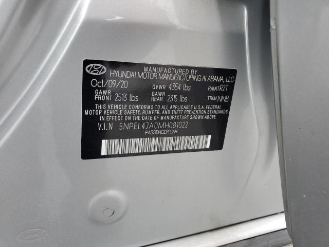 2021 HYUNDAI SONATA SEL - 5NPEL4JA0MH081022