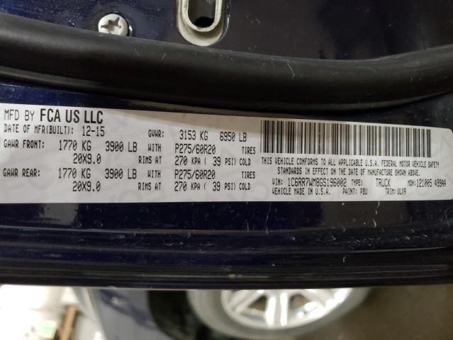 2016 RAM 1500 LONGH 1C6RR7WM8GS196002
