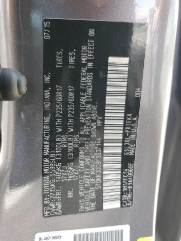 2015 TOYOTA SIENNA L 5TDKK3DC9FS637144