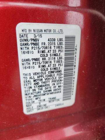 2015 NISSAN ROGUE SELE - JN8AS5MT9FW659964
