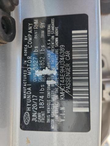 2017 HYUNDAI ACCENT SE KMHCT4AE9HU346389