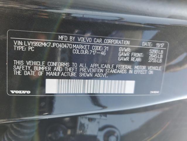 2018 VOLVO S90 T6 MOM LVY992MK7JP040470