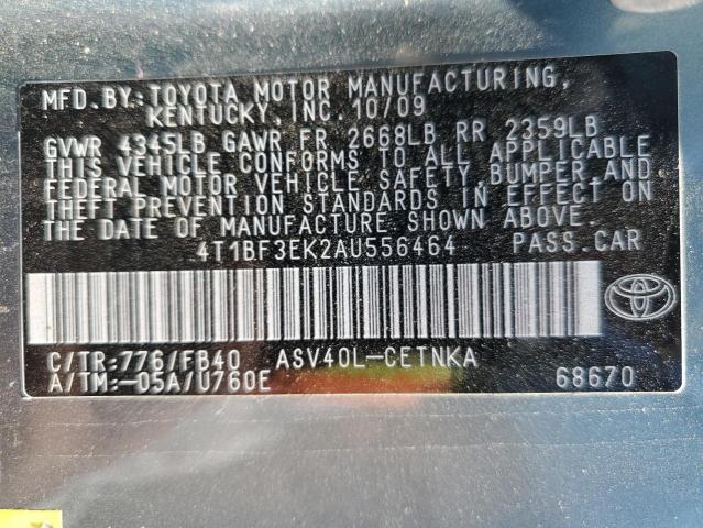 4t1bf3ek2au556464 - 2010 Toyota camry base - #60894855