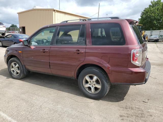 HONDA PILOT EX 2007 red  gas 5FNYF28427B030150 photo #3