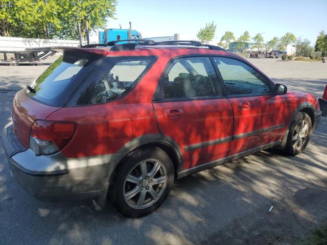SUBARU IMPREZA OU 2005 red station gas JF1GG68555H808663 photo #4