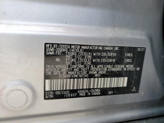 2021 TOYOTA RAV4 XLE P - 2T3A1RFV3MC187245