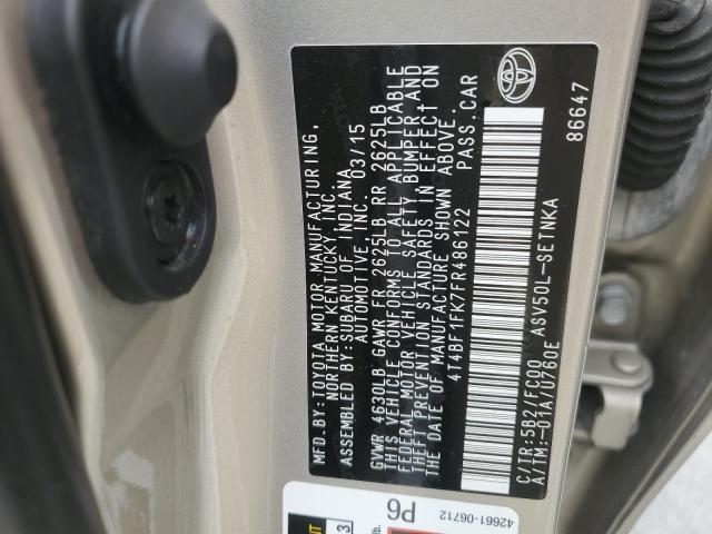 2015 TOYOTA CAMRY LE #3296431662