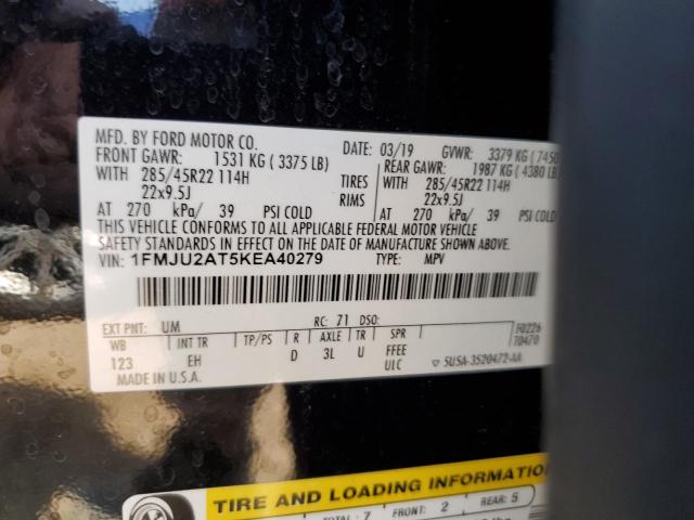 2019 FORD EXPEDITION - 1FMJU2AT5KEA40279