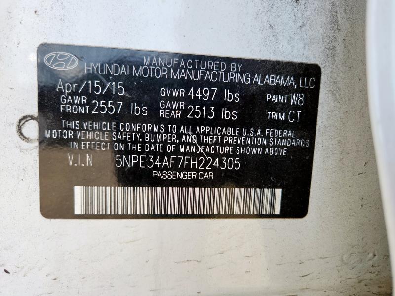 2015 HYUNDAI SONATA SPO - 5NPE34AF7FH224305