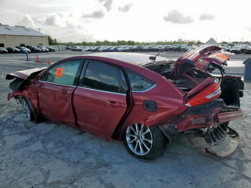 FORD FUSION SE 2017 maroon sedan 4d gas 3FA6P0HD9HR284646 photo #3