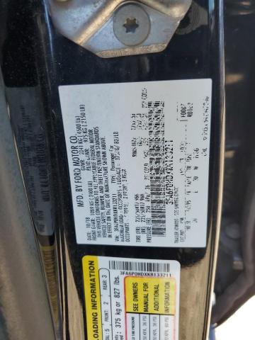 2019 FORD FUSION SE - 3FA6P0HDXKR133211