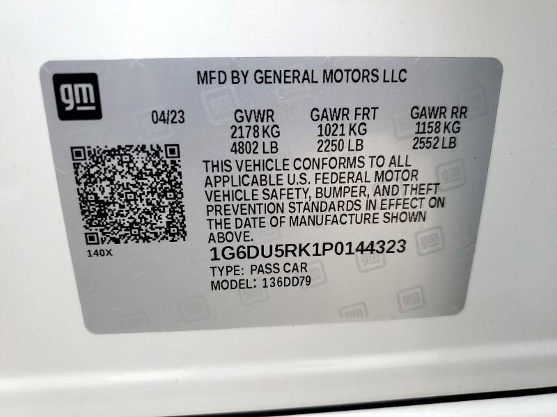 2023 CADILLAC CT5 SPORT 1G6DU5RK1P0144323