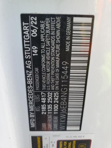 2022 MERCEDES-BENZ C 43 AMG W1KWJ6EB4NG115449