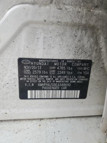2014 HYUNDAI AZERA GLS - KMHFH4JG9EA348690