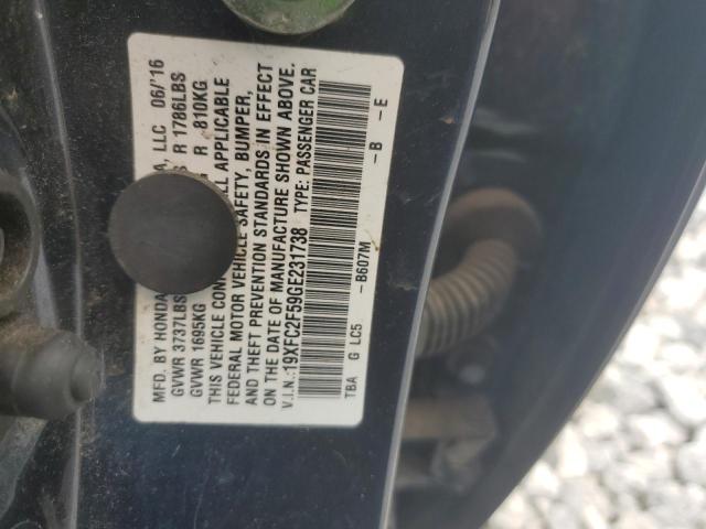 2016 HONDA CIVIC LX 19XFC2F59GE231738